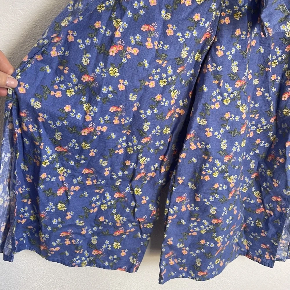 Justice cotton floral cropped jumpsuit 12
